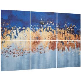 VEVOR 6 Pack Art Acoustic Panels, 70.87 x 47.24 x 0.4 inch Soundproof Wall Tiles, Self Adhesive Decorative Sound Dampening Absorbing Boards for H