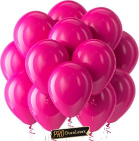 Pro Hot Pink Balloons - 100 Pack 12 inch Extra-Thick Pink Balloons for Long-Lasting Professional Party Decorations