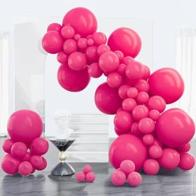 PartyWoo Hot Pink Balloons 100 pcs Different Sizes of 18 12 10 5 Inch Magenta Fuchsia Balloon Arch Kit Garland for Baby Shower Wedding Bridal Sho